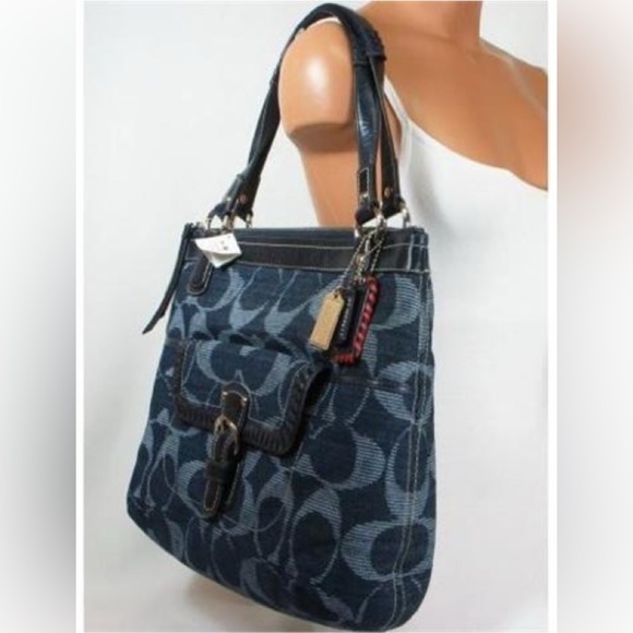 Coach Authentic Signature Denim handbag NWOT - Picture 16 of 16